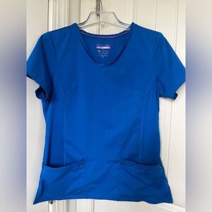 Healing Hands Royal Blue Scrub Top. Women’s Medium. GUC!